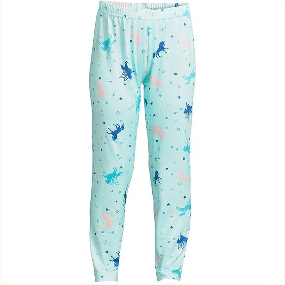 Lands End - Girls Thermal Base Layer Pajamas Shirt & Pants Size Large NWT - Picture 3 of 8